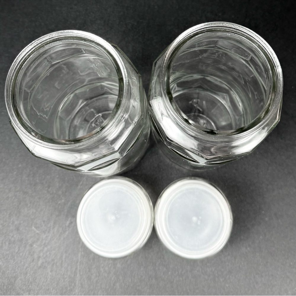 Vintage Planters Mr. Peanut Glass Jars With Lids 1978 Anchor Hocking - Set Of 2 - Picture 6 of 10